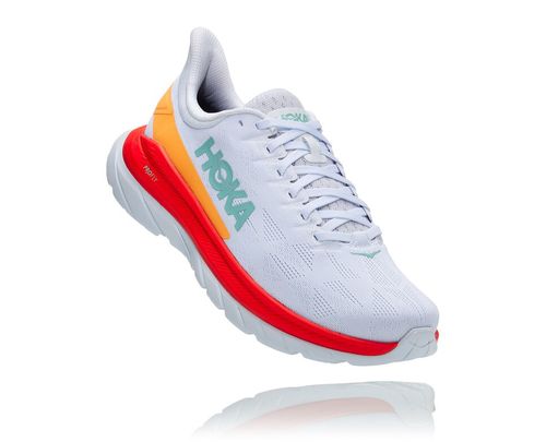 Hoka One One Dame Mach 4 Road Løpesko Hvit/Fiesta Norge-20MLN